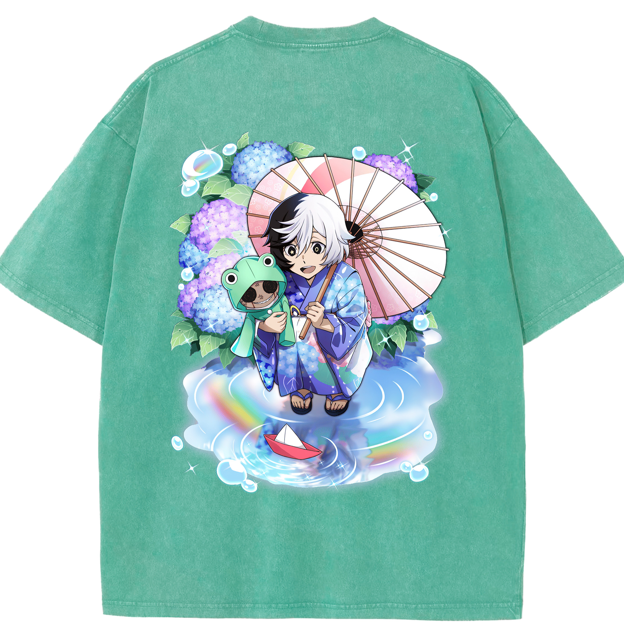 （画像用） 文豪ストレイドッグス Bungo Stray Dogs 綿100% ヴィンテージ風 半袖Tシャツ（背面プリント）